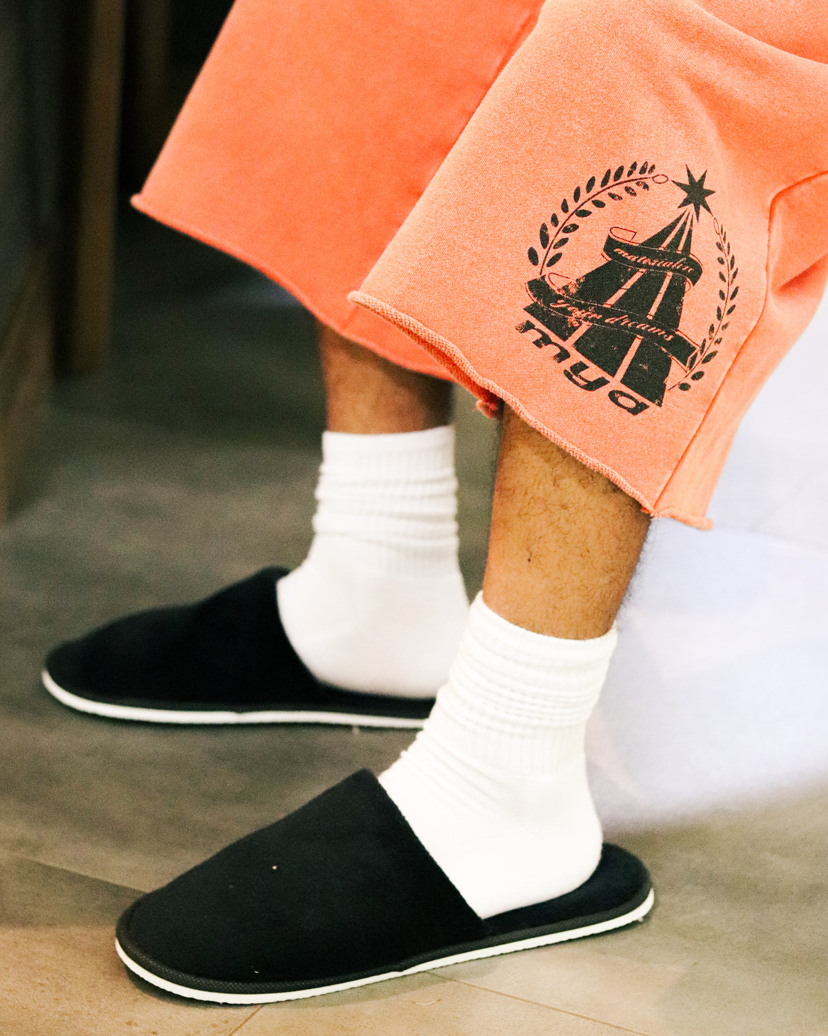Burnt Orange 3/4 Shorts