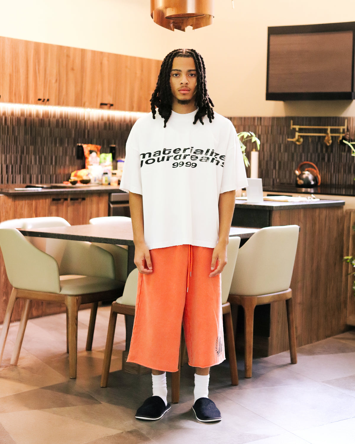 Burnt Orange 3/4 Shorts