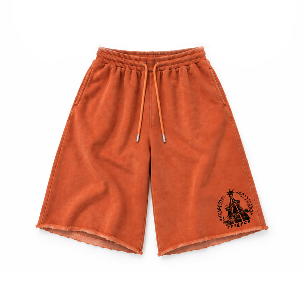 Burnt Orange 3/4 Shorts